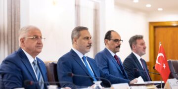 دیمه‌نى شاندى توركیا له‌ به‌غدا | فۆتۆ: وه‌زاره‌تى ده‌ره‌وه‌ى توركیا