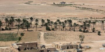 بیابانى ساهیل له باكوورى ڕۆژههڵاتى بهغدا | فۆتۆ: AL-RUBAYE AFP