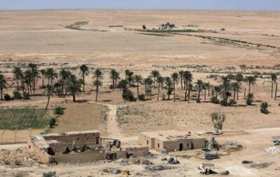 بیابانى ساهیل له‌ باكوورى ڕۆژهه‌ڵاتى به‌غدا | فۆتۆ: AL-RUBAYE AFP