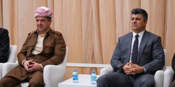 لاهور جهنگى بورهان، و مهسرور بارزانى، جێگرى دووهمى سهرۆكى پارتى دیموكراتى كوردستان