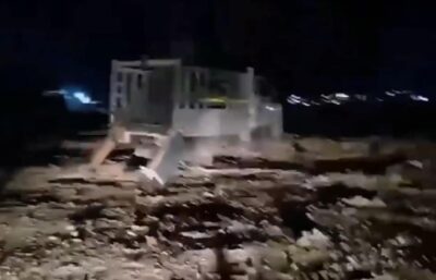 وێنه‌ى ئه‌و سه‌كۆ مووشه‌كیه‌ى كه‌ لێیه‌وه‌ هێرشكرایه‌سه‌ر سه‌ربازگه‌ى عه‌ین ئه‌سه‌د | فۆتۆ: به‌ره‌ى مقاوه‌مه‌