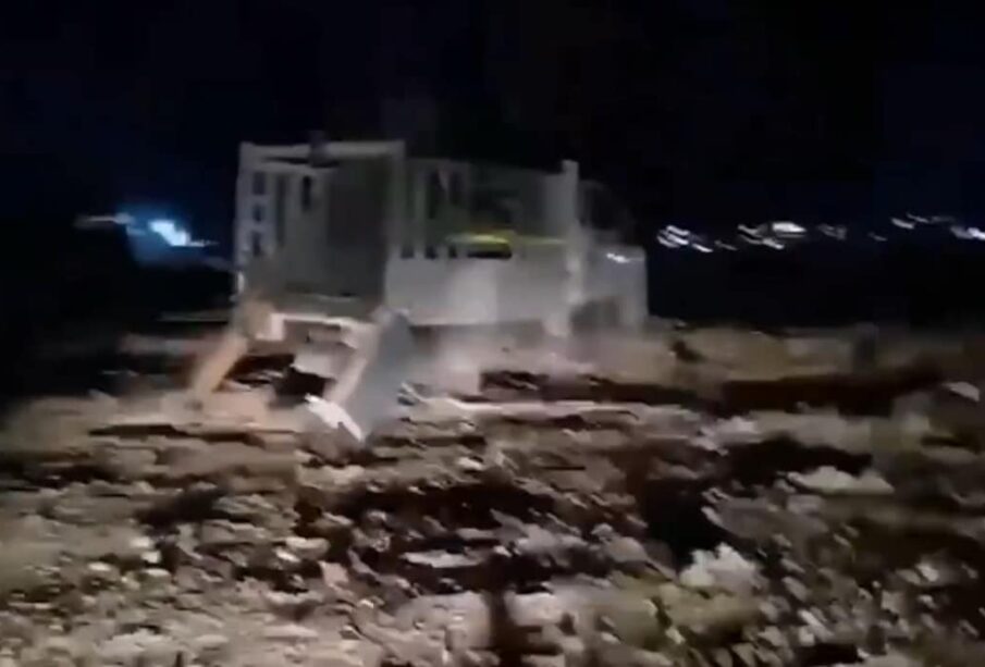 وێنه‌ى ئه‌و سه‌كۆ مووشه‌كیه‌ى كه‌ لێیه‌وه‌ هێرشكرایه‌سه‌ر سه‌ربازگه‌ى عه‌ین ئه‌سه‌د | فۆتۆ: به‌ره‌ى مقاوه‌مه‌