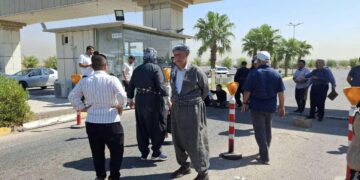 خۆپیشاندانى هاووڵاتیانى ههولێر لهبهر بێئاوى | فۆتۆ: SNN