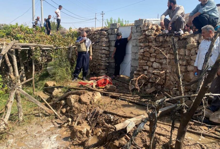 شوێنی بۆردومانەکە لە کەمپی مەخمور